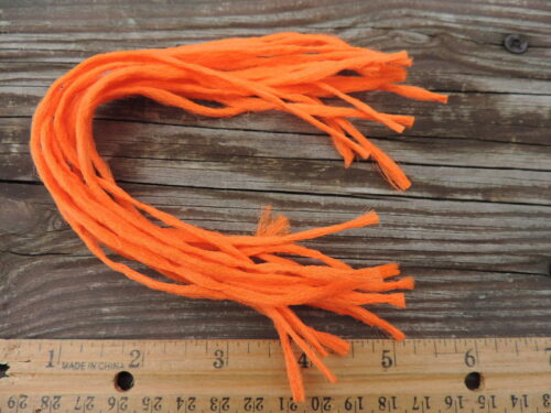 15 Pieces HOT ORANGE Polypro Poly Yarn Parachute Posts for Fly Tying