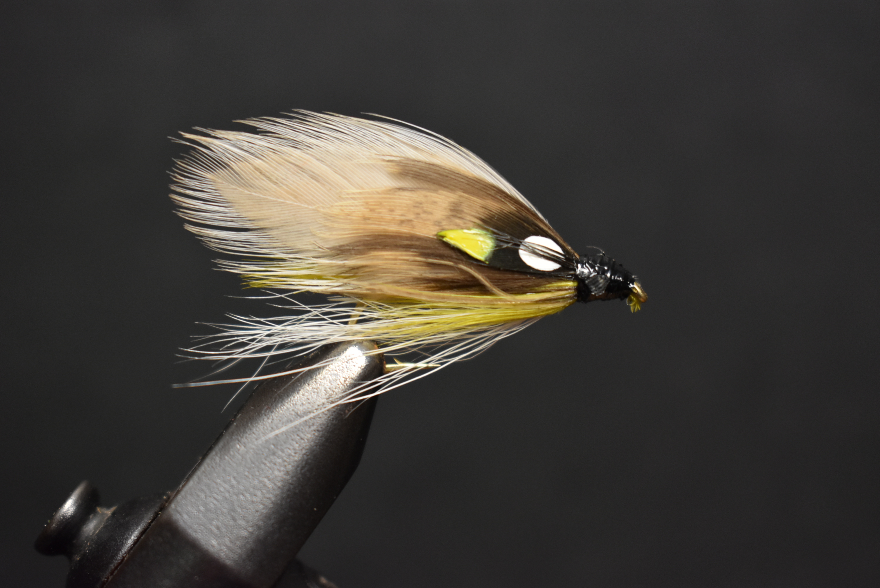 2 Flies, Size 10, Custom Black Ghost Streamer Fly Fishing Flies