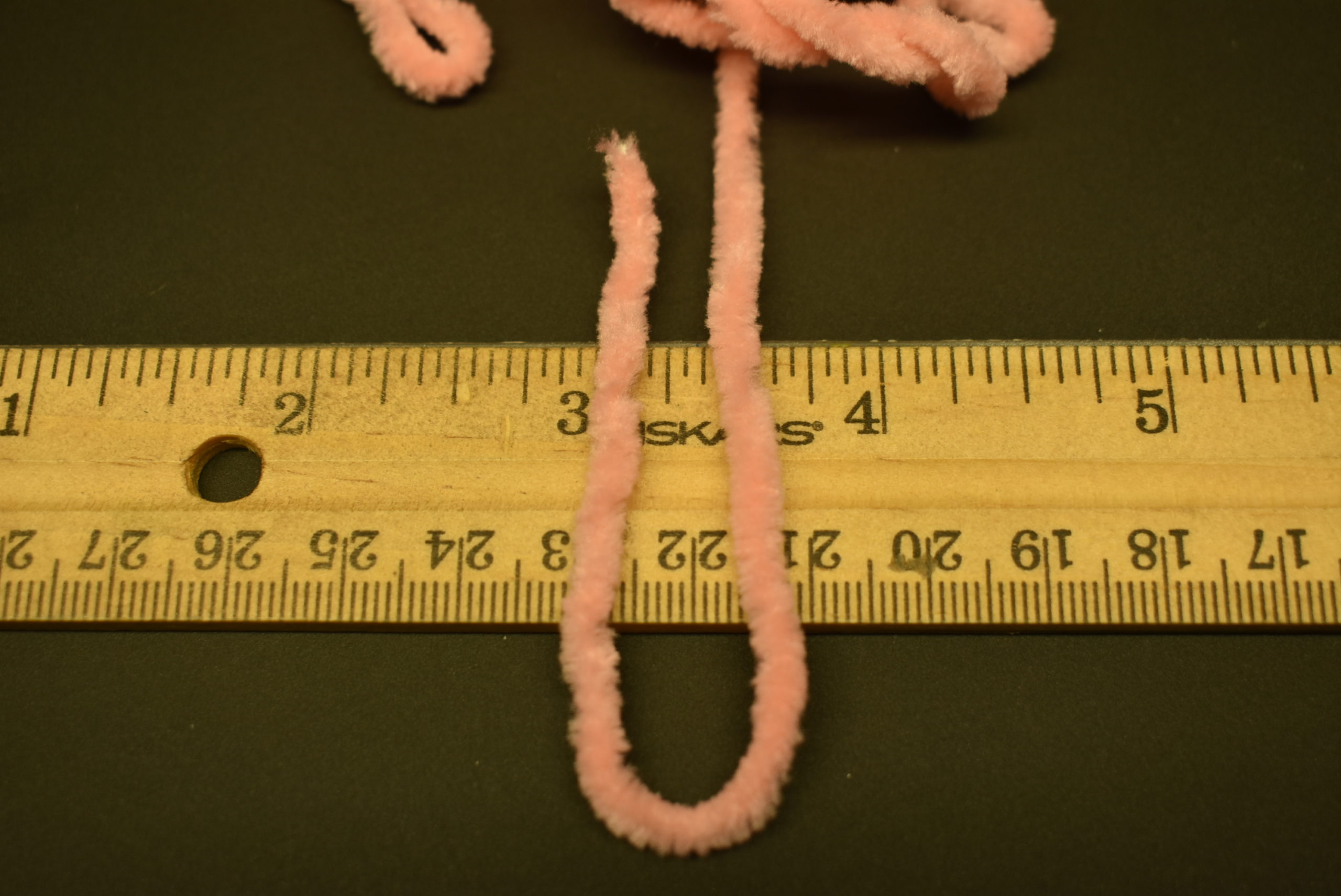 5 Yards 3/16" LIGHT SALMON Round Chenille for Fly Tying - Image 2