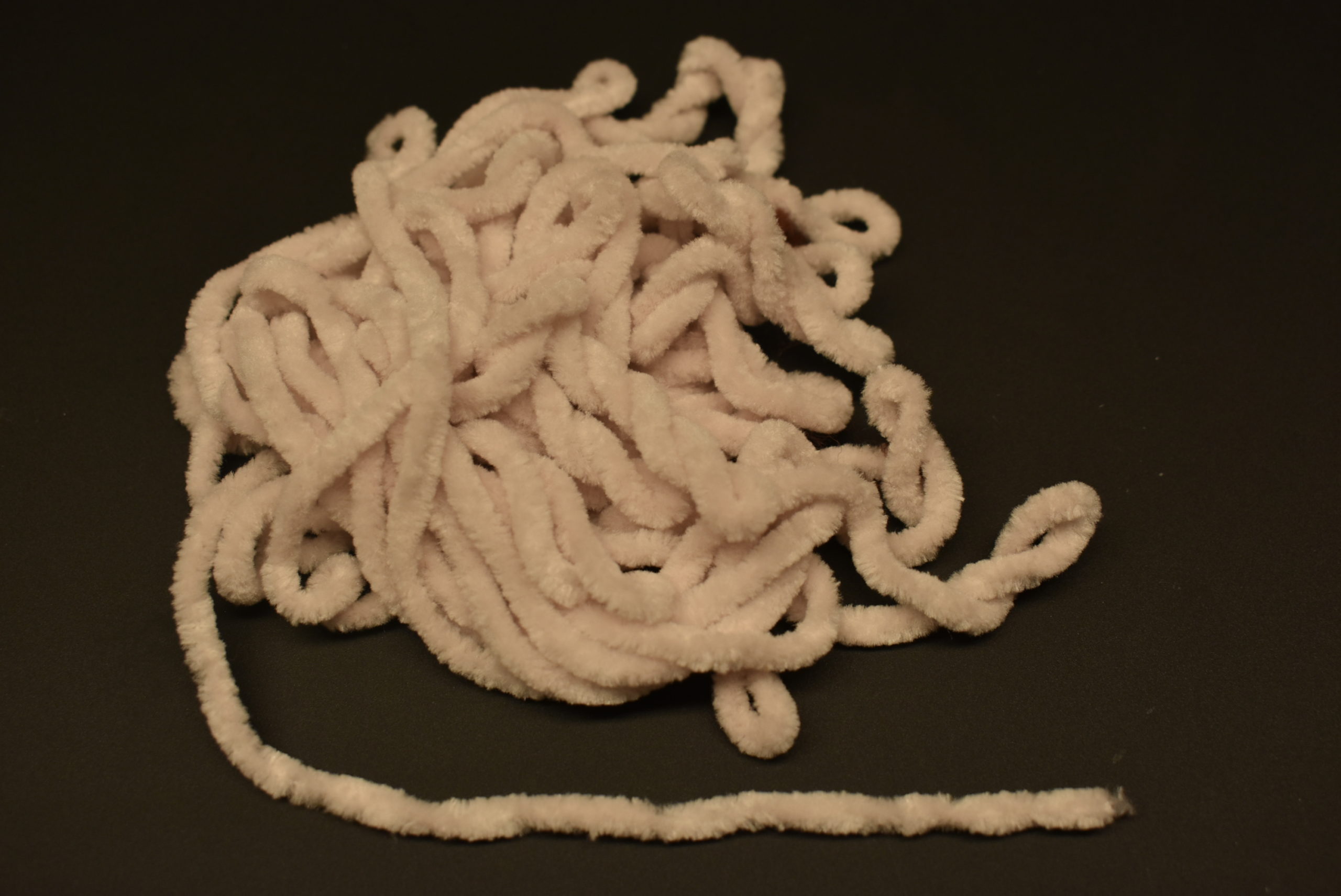 5 Yards 3/16" LIGHT BEIGE Round Chenille for Fly Tying
