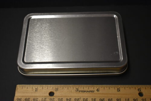 Empty Rectangular Hinged Tin Fly Box for Fly Fishing - Image 3