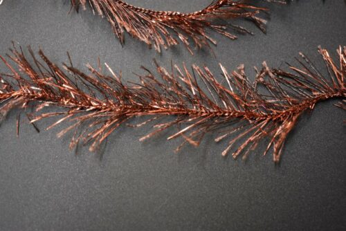 5 Yards COPPER Crystal Ice Hackle Feather Replacement for Fly Tying - Image 2