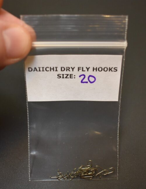 Pack of 25, Daiichi 1180 Size 20, Dry Fly Tying Fishing Hooks