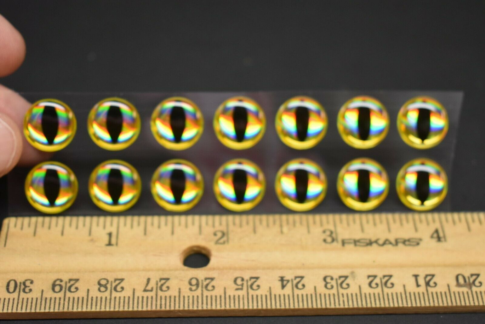 14, 3D HURRICANE Molded 12mm or .472 Adhesive Lure Eyes for Fly Tying -  Lady Fly Tyer