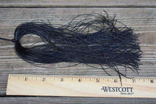 Hank Large Regular BLACK Bug Legs Silicone Skirts for Jig Making Fly Tying