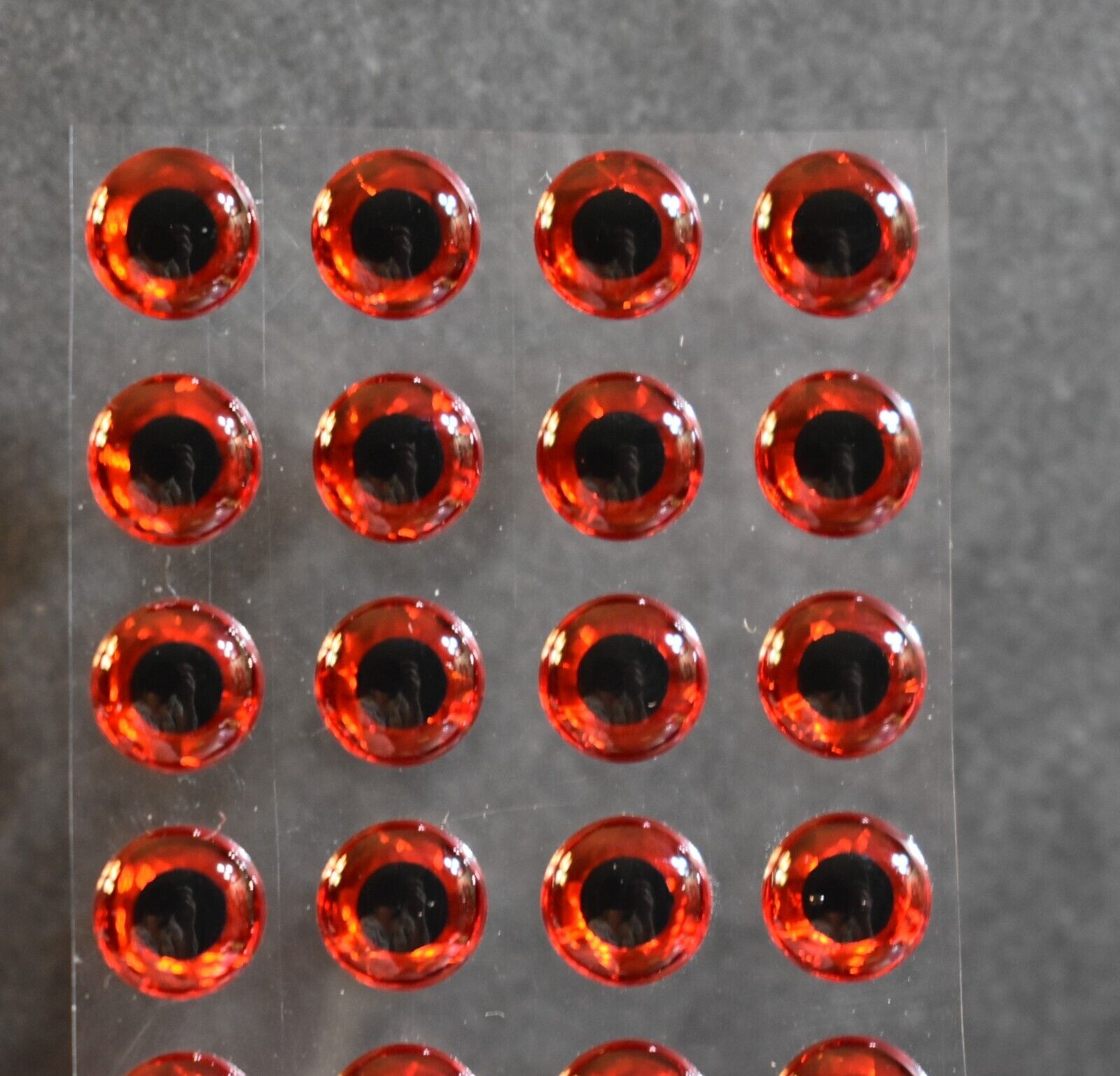 24 RED 4mm or 5/32 3D Soft Molded Adhesive Lure Eyes for Fly Tying - Lady  Fly Tyer