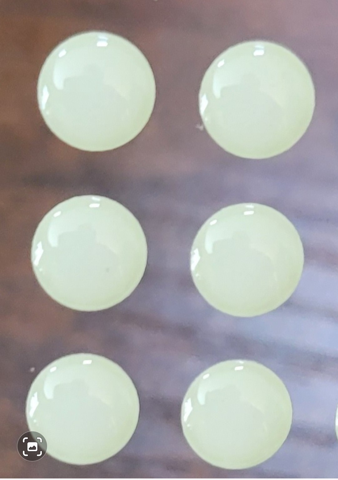 24 SOLID GLOW IN THE DARK 5mm or 3/16" 3D Soft Molded Adhesive Lure Eyes for Fly Tying