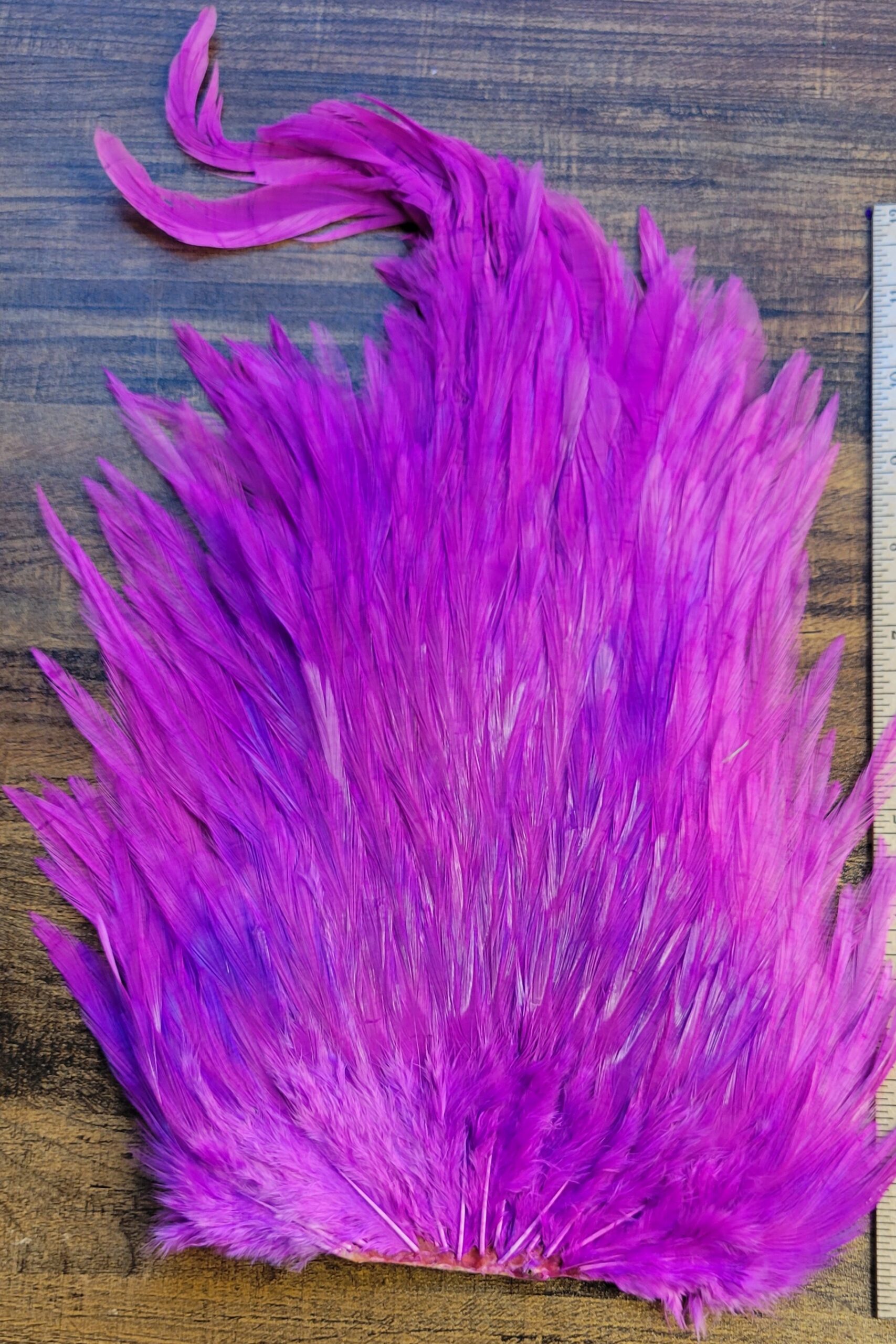 Lot 88, Extra Large Dyed PINKISH PURPLE India Rooster "Streamer" Saddle Feathers Fly Tying Jewelry Crafts - Image 3